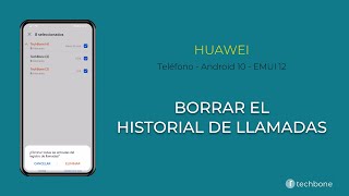 Borrar el Historial de Llamadas  Huawei Android 10  EMUI 12 [upl. by Nikral]