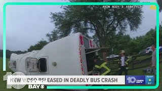 New body cam video released of deadly farmworker bus crash in Marion County [upl. by Yhotmit]