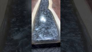 Buffing First Coat of Hardwax Oil into a Walnut Epoxy River Table epoxy epoxyresin [upl. by Etienne]