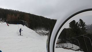 SOLDEN resort Austria  BLUE 3B skiing with the kids GoPro HD POV  March 2024 [upl. by Maynord]