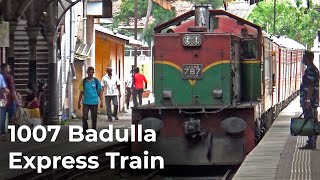 1007 Colombo Badulla Express Train Getting Ready to Depart in Sri Lanka Railways [upl. by Anana746]