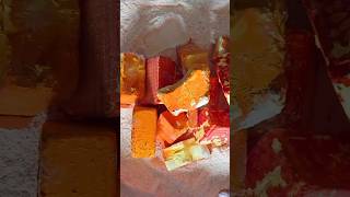 Dyed Soft Powdery Ader Gym Chalk Crushing Edit satisfying video chalkitupkym 🧡♥️ [upl. by North]