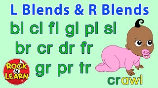 Phonics Songs  Beginning L Blends and R Blends  Rock N Learn [upl. by Aiyn]