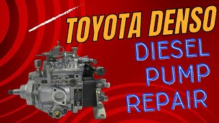 How to fuel injector pump repair  Toyota denso 5L diesel pump restoring  2L 3L [upl. by Hinson]