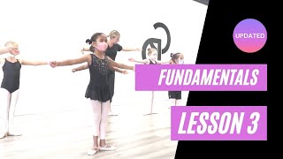 Beginner Ballet  Fundamentals Lesson 3 [upl. by Rolyab550]