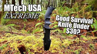 MTech Knives MTech Extreme Review and Test [upl. by Lelith]