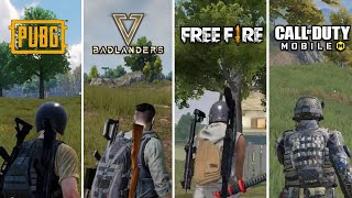 Badlanders Vs Pubg Vs Free Fire Vs Call of Duty  Battle Royale comparison android [upl. by Henghold]