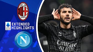 AC Milan vs Napoli Extended Highlights  Serie A  CBS Sports Golazo [upl. by Nylodnarb]