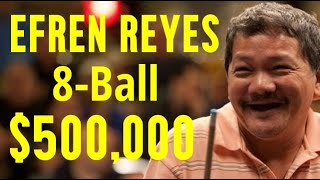 EFREN REYES vs Rodney Morris 500000 8BALL [upl. by Inej]