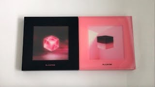 ♡Unboxing BLACKPINK 블랙핑크 1st Mini Album Square Up 스퀘어업 Black amp Pink Ver♡ [upl. by Nerval351]