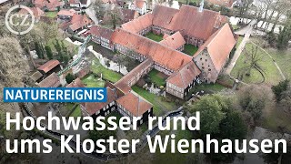 Hochwasser rund ums Kloster Wienhausen [upl. by Aenneea903]