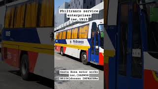 Philtranco service enterprises inc1915 DAEWOO BUS BS106 doosan infracore bus travel shorts [upl. by Nomit912]