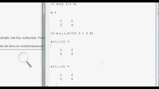 Matlab Tutorials How to use multidimensional 3D array in matlab [upl. by Dyolf326]