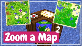 How To Zoom a Map With a Cartography Table  Minecraft Tutorial [upl. by Enegue802]