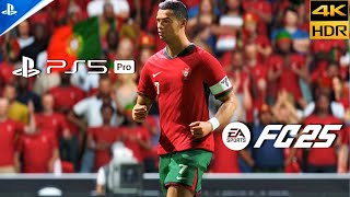 FC 25 PS5 PRO Portugal vs França  Gameplay 4K HDR maisbaixadosplaystationstore [upl. by Abeu]