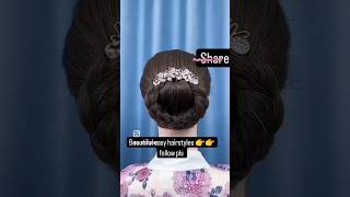 latest hairstylelatest bunEasy Hairstyles5 hairstylesbasic hairstylingfront hairstylesfront [upl. by Yahiya]