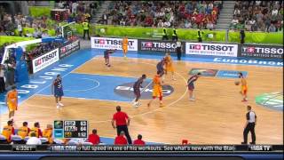 How Tony Parker Got France to EuroBasket Finals 2013 France vs Spain Semifinals [upl. by Wetzel]