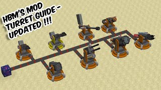 quotUPDATED Turrets Guidequot for HBMs Mod  Testing all the New Turrets in HBMs Mod Minecraft [upl. by Adnawot25]