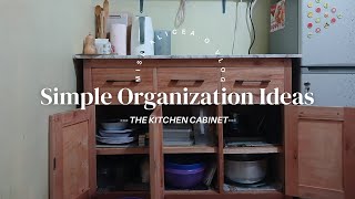 Simple Ways to Organize Your Space  How I Organize my Kitchen Cabinet  Open Shelving Ideas [upl. by Phenica]