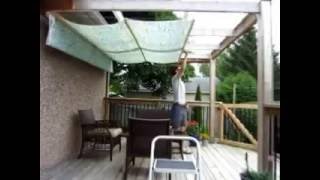 DIY Retractable Pergola Canopy Awning [upl. by Feer]