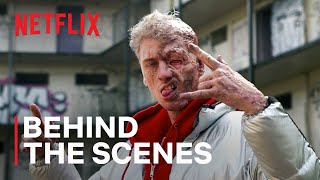 Project Power  Behind the Scenes  How to Set Machine Gun Kelly on Fire  Netflix [upl. by Adnav]