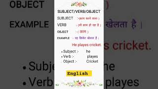 Sabject verb object Works in sentence Education love [upl. by Adrianne]