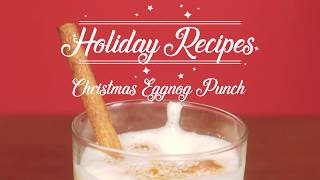 How To Holiday Recipes Christmas Eggnog Punch  The SM Store [upl. by Shu]