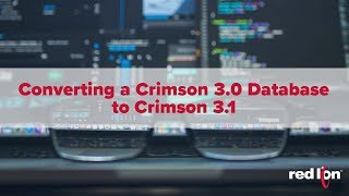 Converting a Crimson 30 database to Crimson 31 [upl. by Lura]