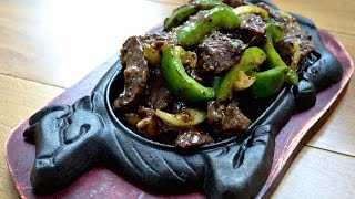 Black Peppercorn Sizzling Hotplate Steak  The Dumpling Sisters [upl. by Schroder]