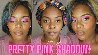 🌟PRETTY PINK EYESHADOW BLEND💗 howto MAKEUPTUTORIAL pink [upl. by Rehtnug]