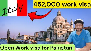 Italy visa update 2024  Italy visa for Pakistani  Italy work permit VISA 2024 [upl. by Haidej234]