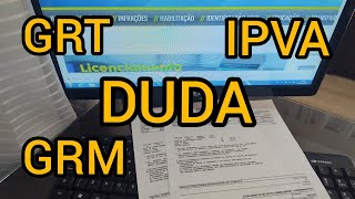 DETRAN RJ como gerar e imprimir o boleto  guia para pagamento do DUDA IPVA GRT e GRM [upl. by Web]