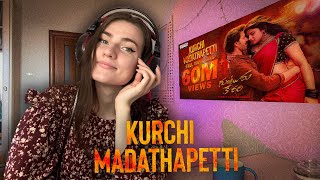 Russian Girl Reacts  Kurchi Madathapetti Full Video Song  Guntur Kaaram  Mahesh Babu [upl. by Baniez]