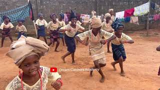 Nigerian Yoruba Cultural Bata Dance Performance by Dream Catchers Academy Girls Happy African Kids [upl. by Elletnuahc]