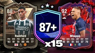 BEST VALUE SBC 15x 87 CAMPAIGN MIX UPGRADE PACKS EAFC24 [upl. by Werdna384]