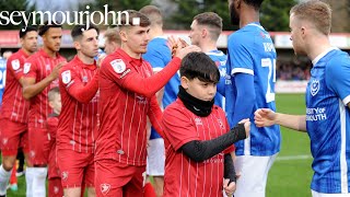 Match Highlights Cheltenham Town 21 Portsmouth  Presented by Seymour John [upl. by Kcirtapnhoj]