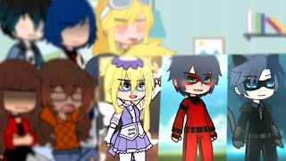 Miraculous Ladybug characters react to quotsibling anthem checkquot Future Adrienette kids GACHA REACTS [upl. by Aninay187]