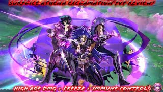 Saint Seiya Awakening KOTZ  Surplice Athena Exclamation PvP Review AOE Freeze  Immune Control [upl. by Adnorahs]