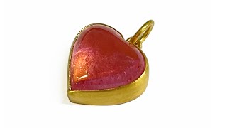 Master The Art Of Bezel Setting A Heart Shaped Cabochon Gemstone With This Tutorial [upl. by Harberd]