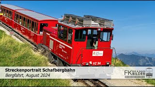 Streckenportrait Schafbergbahn Bergfahrt August 2024 [upl. by Jammie]