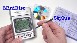 The only MiniDisc recorder with a stylus  XMR2 [upl. by Valenza]