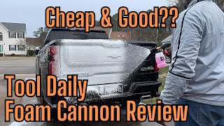 Best BUDGET Foam Cannon for Pressure Washer  Lets Test It  Tool Daily Foam Cannon Review [upl. by Bertrand]