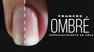 Cómo hacer OMBRÉ Francés  Alineación de Uñas con Gel  Tutorial Paso a Paso [upl. by Nelleyram]