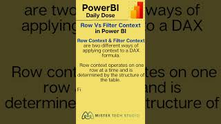 Row vs Filter Context In PowerBI  PowerBI Desktop  Power BI Tutorial [upl. by Carmela]