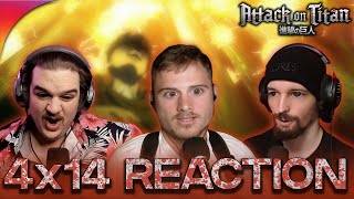 Attack On Titan 4x14 Reaction quotSavageryquot  First Time Watching [upl. by Haim]