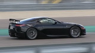 Lexus LFA 001500 on the track  REVS  LOVELY V10 Sound [upl. by Hpesojnhoj883]