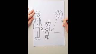 Come disegnare la famiglia [upl. by Naejarual]