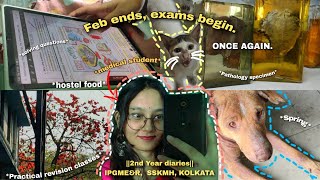 Feb ends finals startI rant about studies food at hostel seeing patho specimens and more [upl. by Kanya]