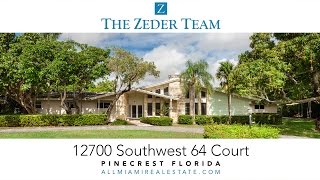 12700 SW 64 Ct Pinecrest Florida [upl. by Surovy]