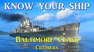 World of Warships  Know Your Ship 32  Baltimore Class Heavy Cruiser [upl. by Roselane455]